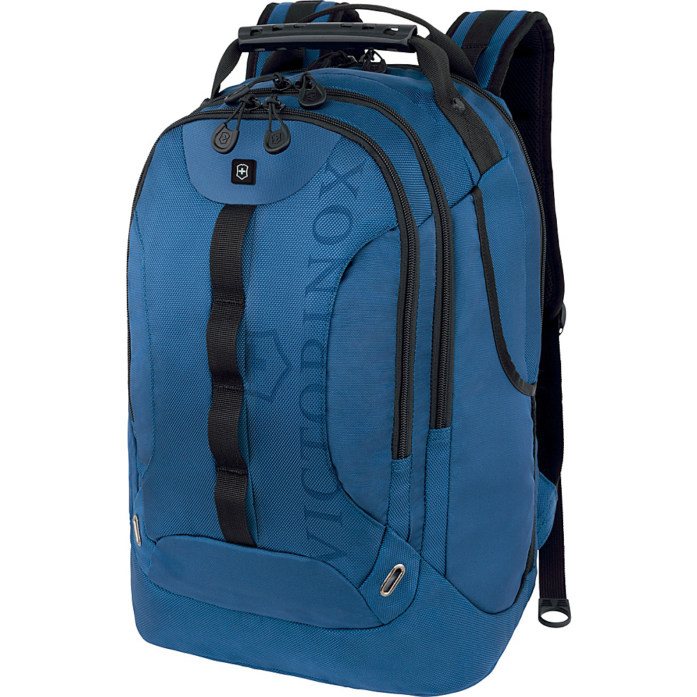 Victorinox VX Sport Trooper Laptop Backpack Blue Black Logo Victorinox Business Laptop Backpacks