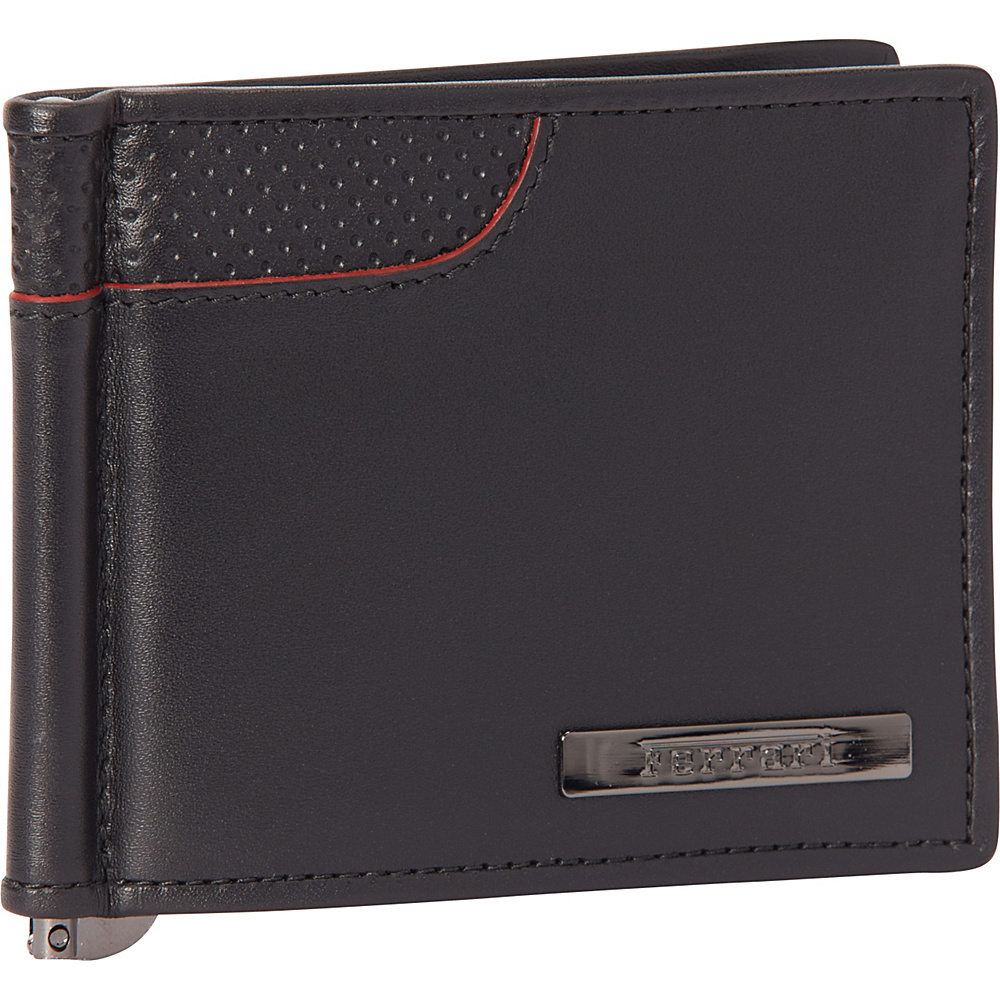 Ferrari Luxury Collection Engine Wallet with Clip Money Blacks Ferrari Luxury Collection Mens Wallets