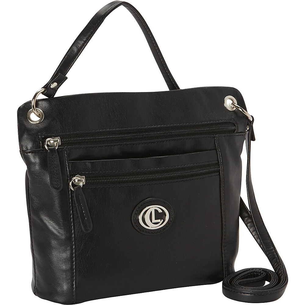 Aurielle Carryland Super Touch Tango Mini Crossbody Black Aurielle Carryland Manmade Handbags
