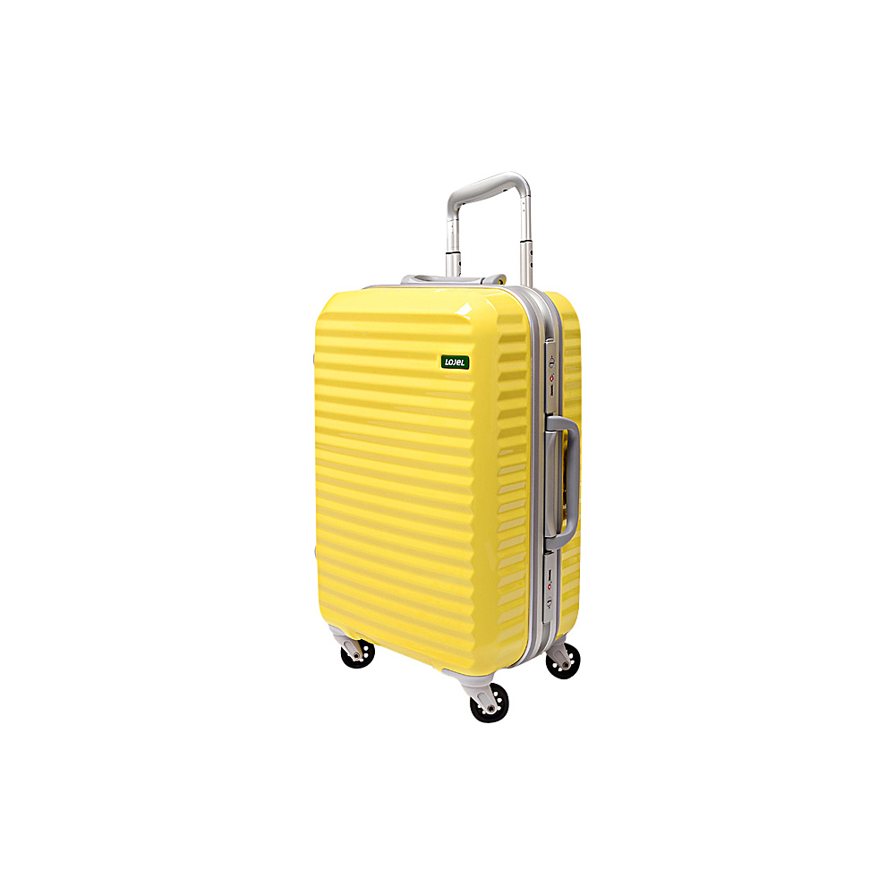 Lojel Groove Frame Carry On Luggage Yellow Lojel Hardside Luggage