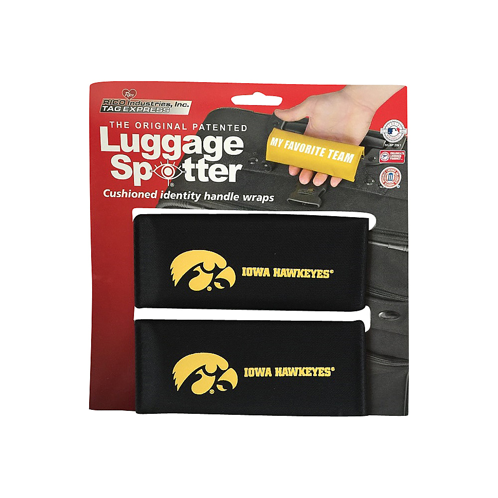 Luggage Spotters NCAA Iowa Hawkeyes Luggage Spotter Black Luggage Spotters Luggage Accessories