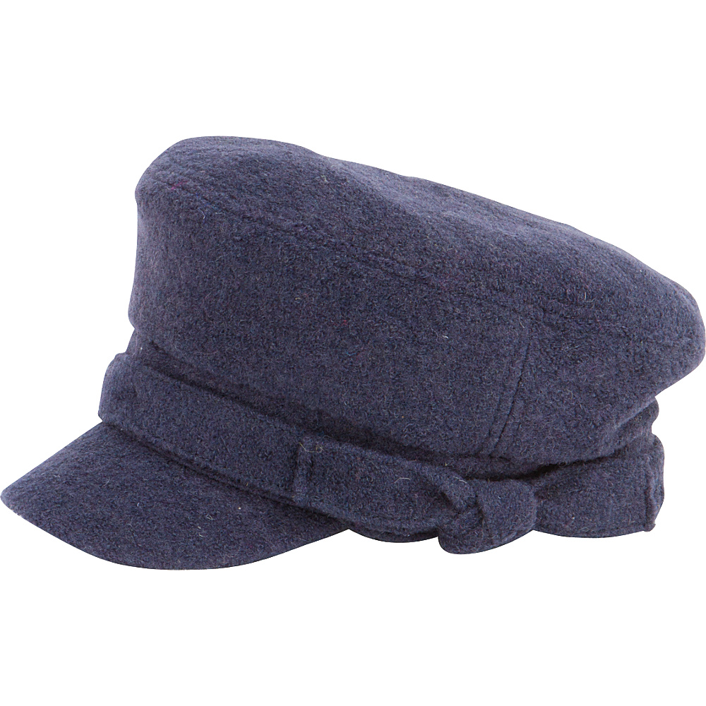 San Diego Hat Wool Blend Cabbie Hat with Bow Black San Diego Hat Hats Gloves Scarves
