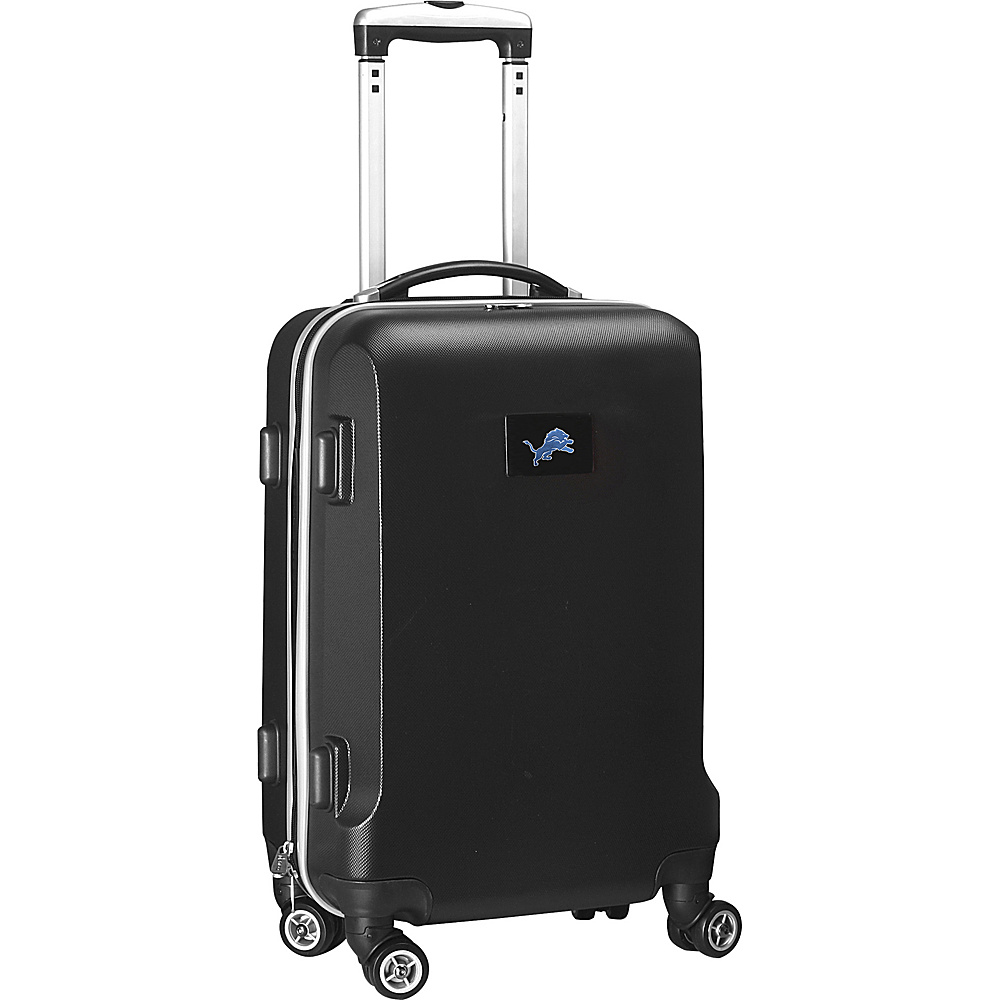 Denco Sports Luggage NFL 20 Domestic Carry On Black Detroit Lions Denco Sports Luggage Hardside Carry On