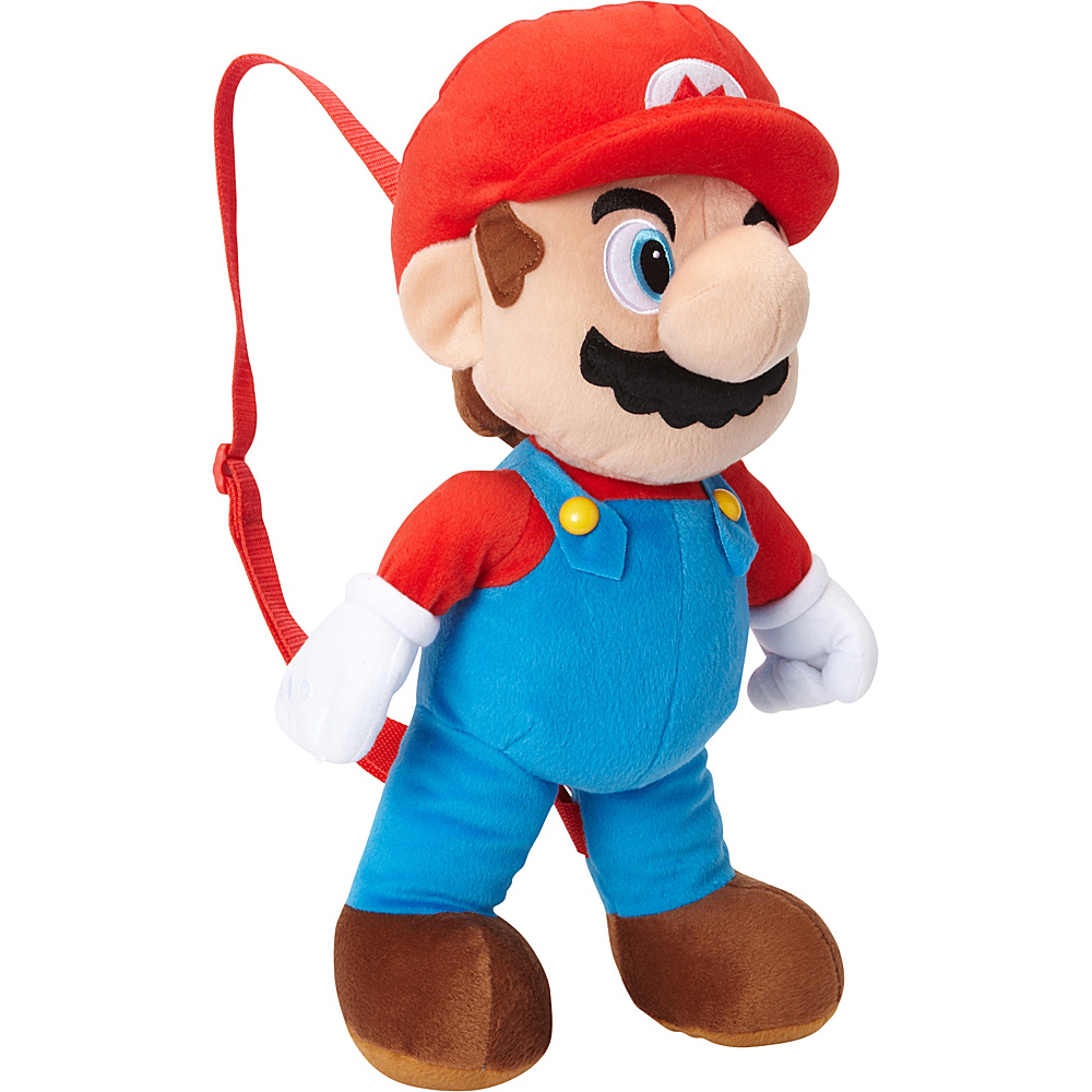 Accessory Innovations Mario Plush Backpack Red Blue Accessory Innovations Everyday Backpacks