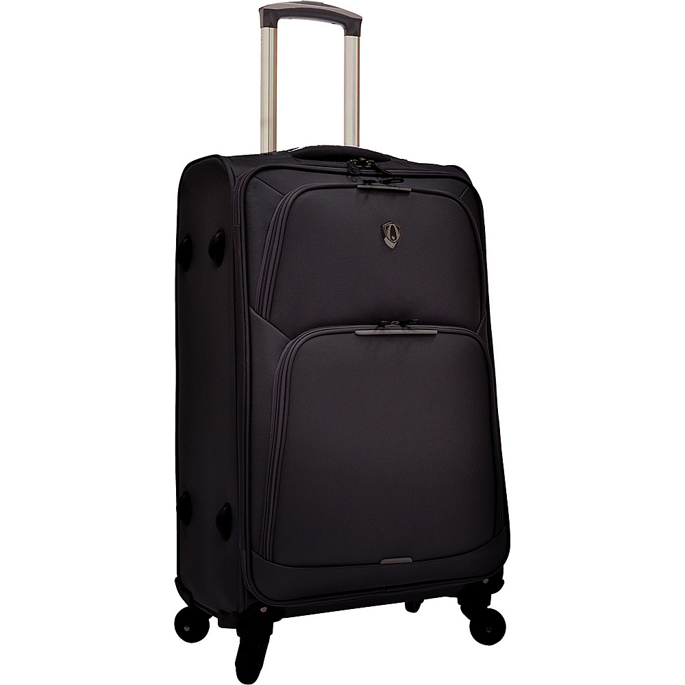 Traveler s Choice Zion 27 inch Superlight Spinner Black Traveler s Choice Large Rolling Luggage