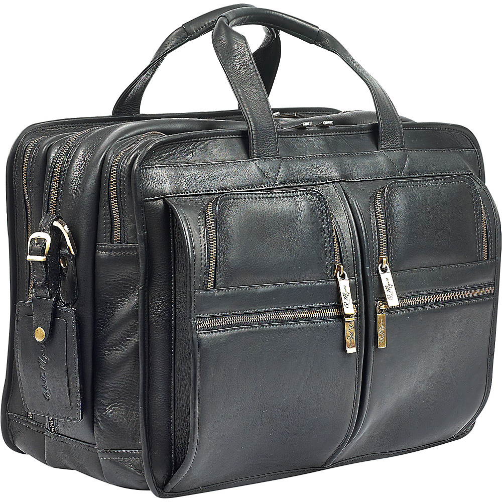 Robert Myers Classic Executive Briefcase XL Black Robert Myers Non Wheeled Business Cases