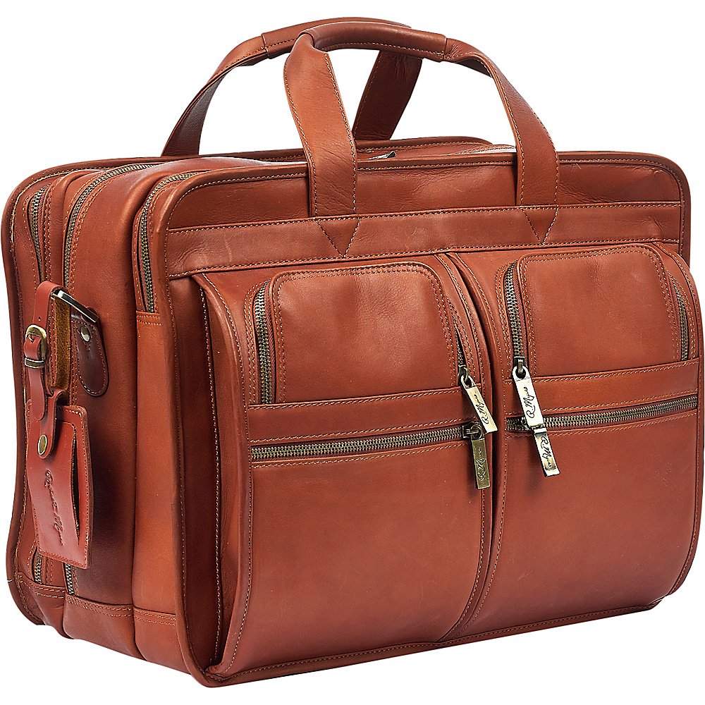 Robert Myers Classic Executive Briefcase XL Tan Robert Myers Non Wheeled Business Cases