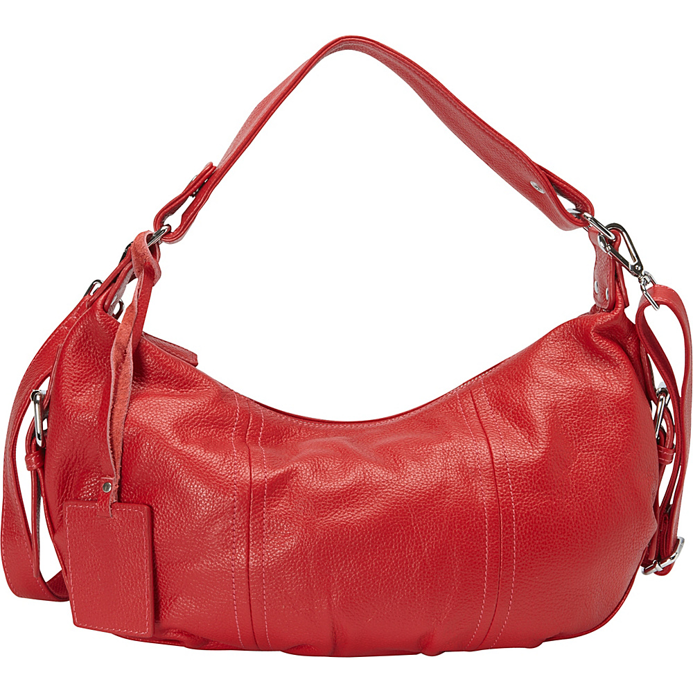 Donna Bella Designs Alexis Hobo Red Donna Bella Designs Leather Handbags