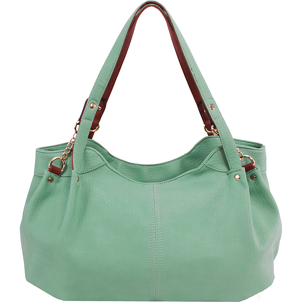 Parinda Arianna Shoulder Bag Green Parinda Manmade Handbags