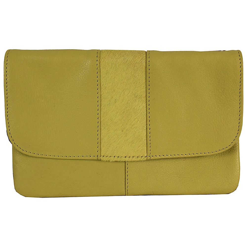 Latico Leathers Miller Crossbody Yellow Green Latico Leathers Leather Handbags