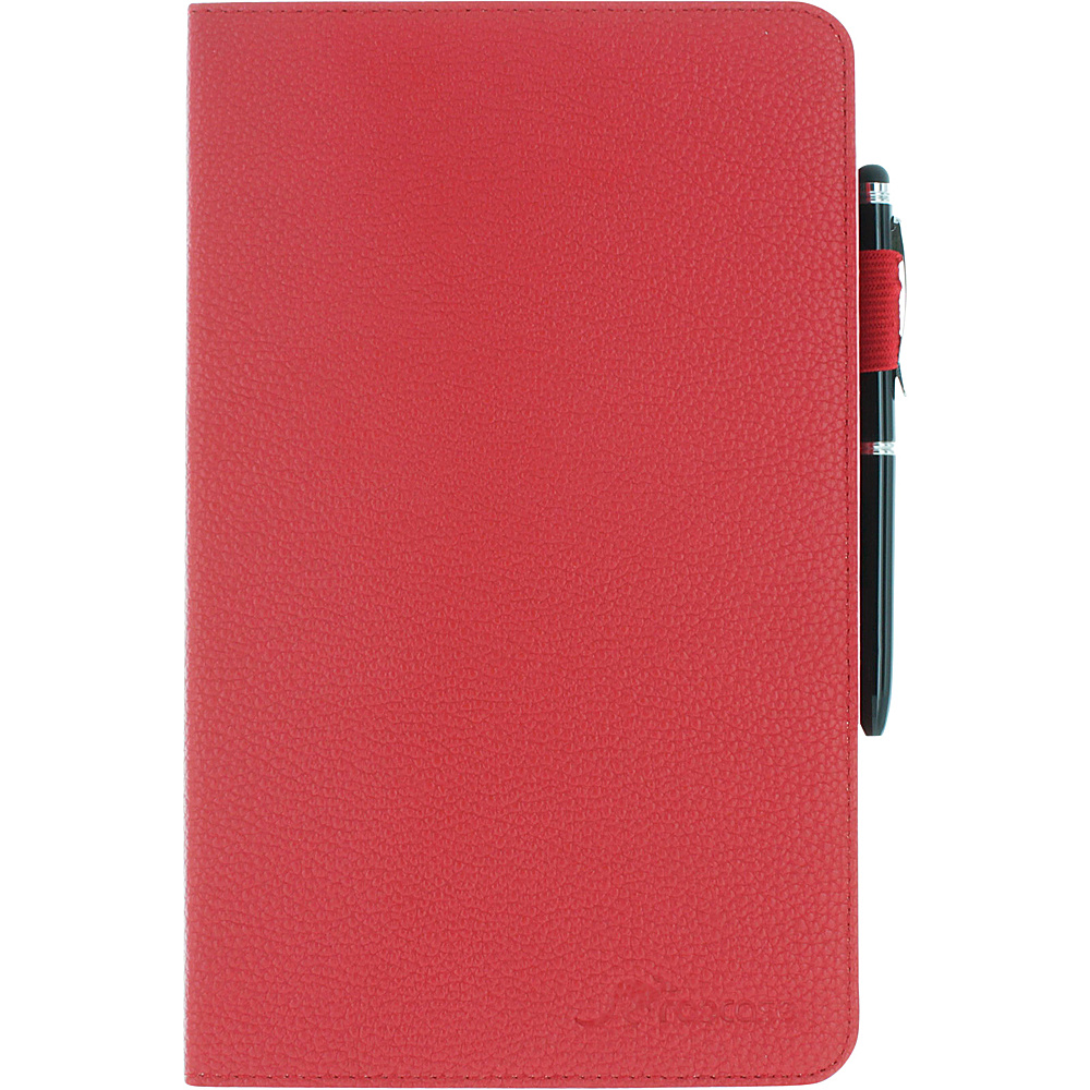 rooCASE Dual View Folio Case Cover with Stylus for Samsung Galaxy Tab S 8.4 SM T700 Red rooCASE Electronic Cases