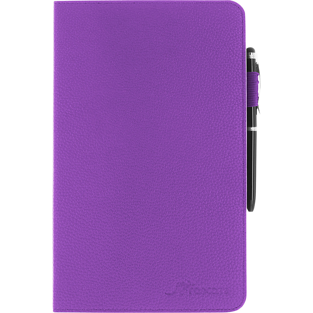 rooCASE Dual View Folio Case Cover with Stylus for Samsung Galaxy Tab S 8.4 SM T700 Purple rooCASE Electronic Cases