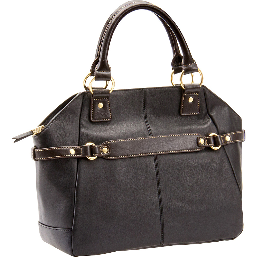 Baggs Khloe Satchel Black Baggs Leather Handbags