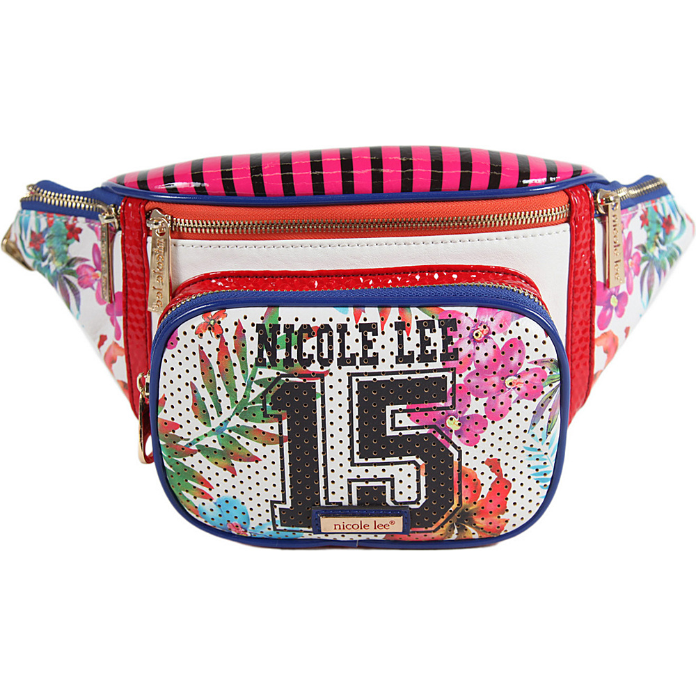 Nicole Lee Numeric 15 Print Belt Bag White Nicole Lee Waist Packs