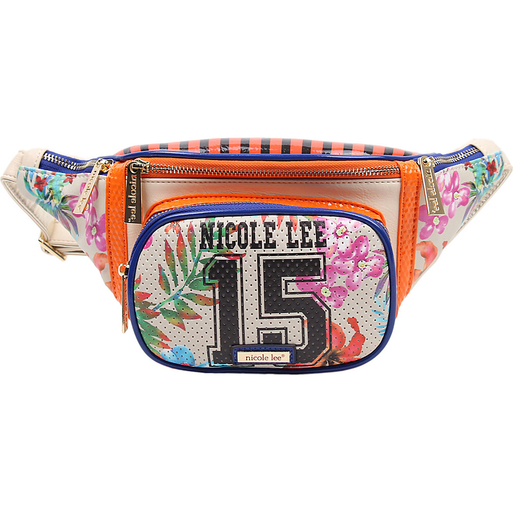 Nicole Lee Numeric 15 Print Belt Bag Beige Nicole Lee Waist Packs