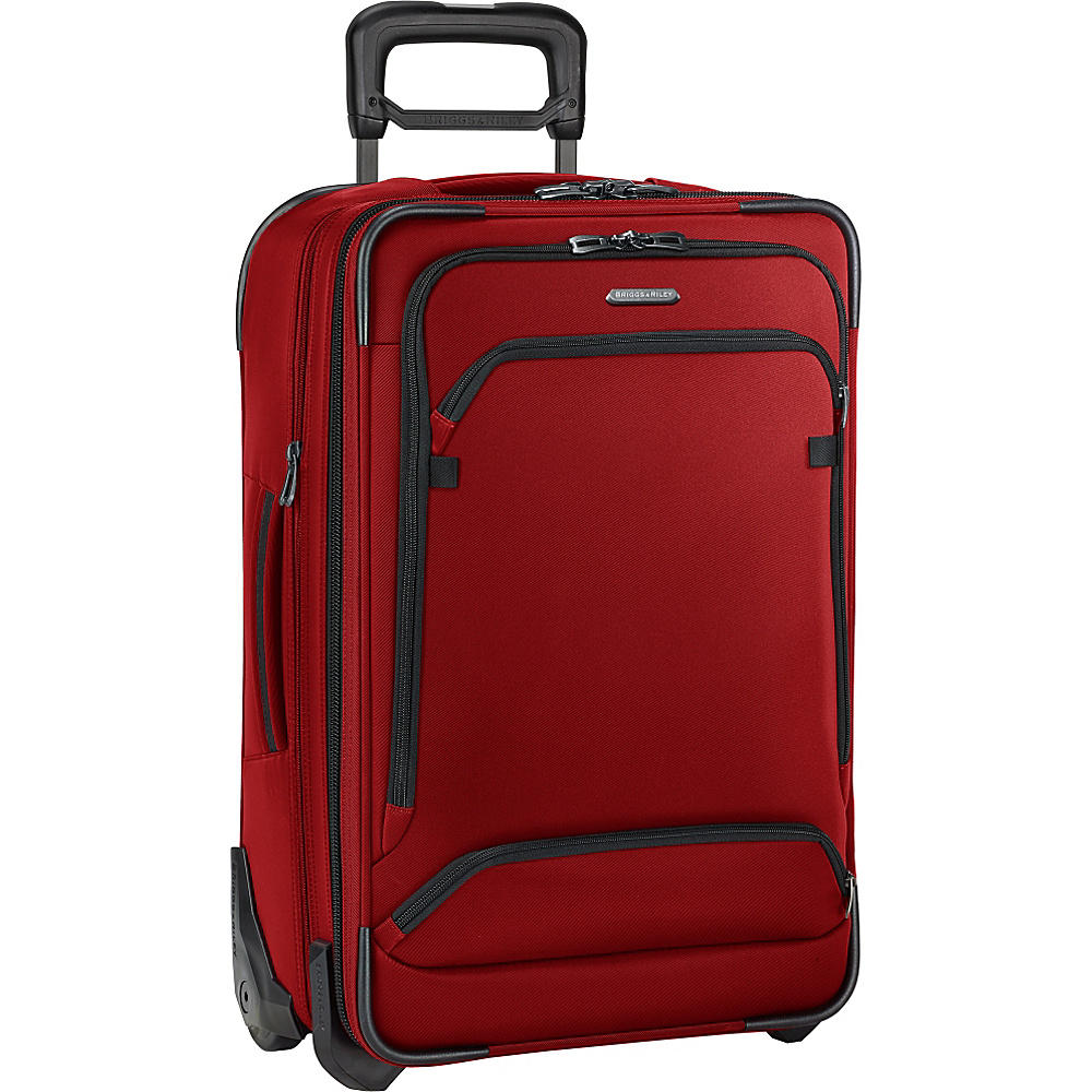 Briggs Riley Transcend 300 Domestic Carry On Expandable Upright Crimson Briggs Riley Softside Carry On