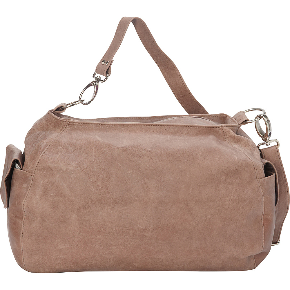 Piel Top Zip Shoulder Bag Cross Body Hobo Toffee Piel Leather Handbags