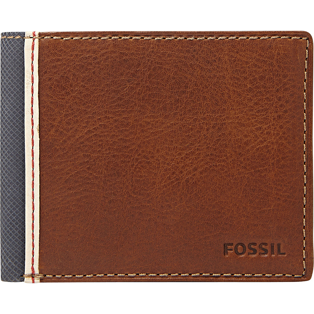 Fossil Elgin Traveler Wallet Brown Fossil Men s Wallets