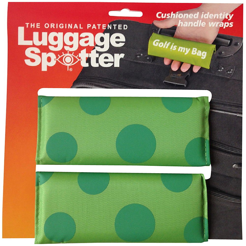 Luggage Spotters The Original Patented Lime Polka Dot Lime Luggage Spotters Luggage Accessories