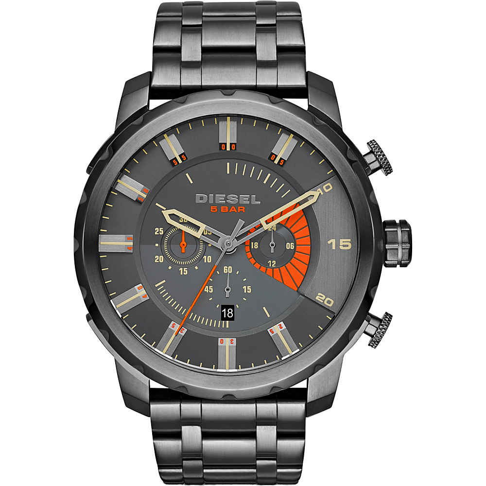 Diesel Watches Stronghold Stainless Steel Watch Grey Diesel Watches Watches