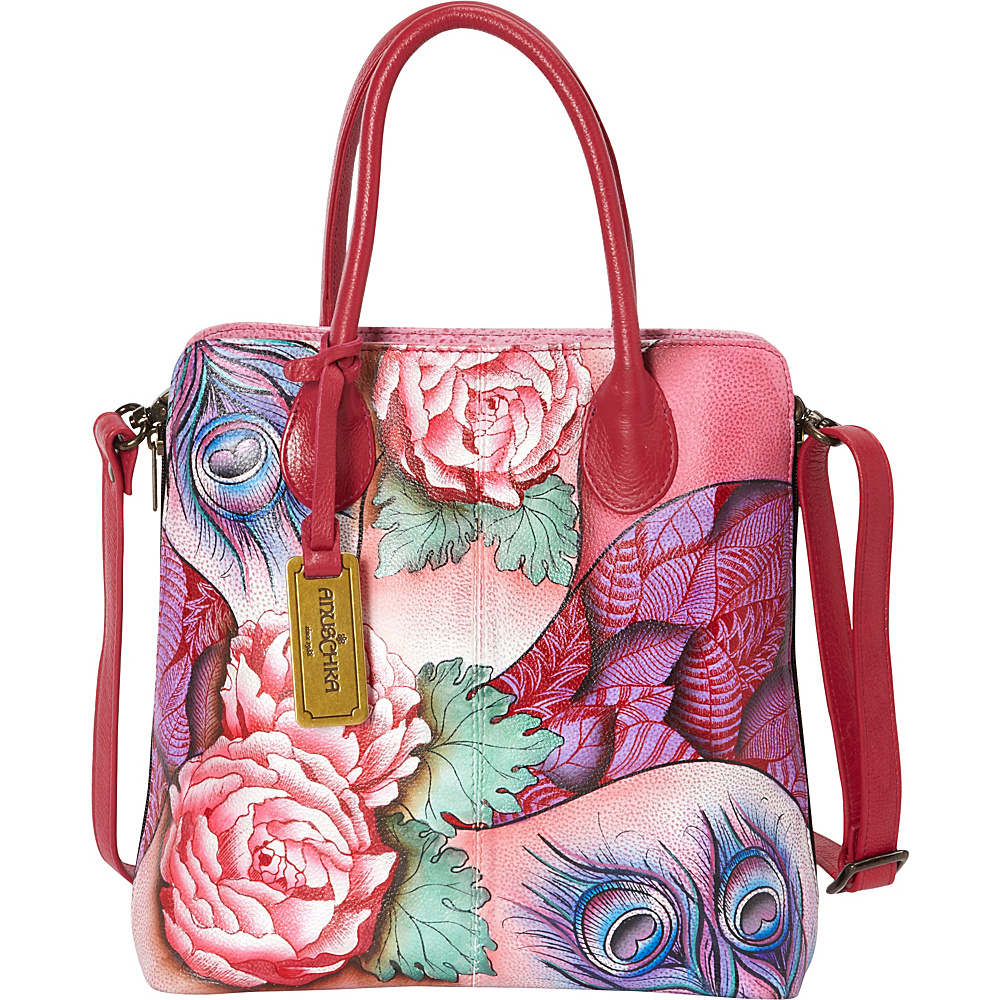 Anuschka Medium Expandable Convertible Tote Rosy Reverie Anuschka Leather Handbags
