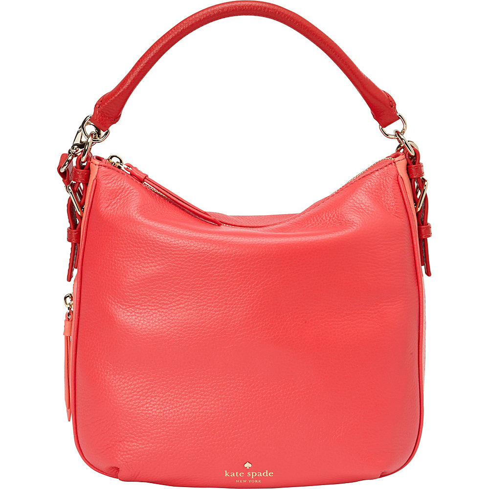 kate spade new york Cobble Hill Small Ella Satchel Crab Red Coral Sunset Parrot Feather kate spade new york Designer Handbags