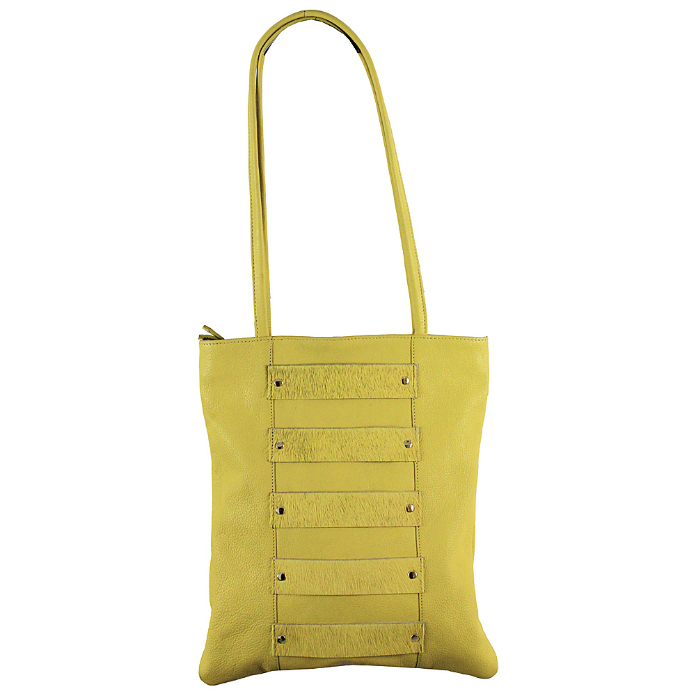 Latico Leathers Emanuelle Shoulder Bag Yellow Latico Leathers Leather Handbags