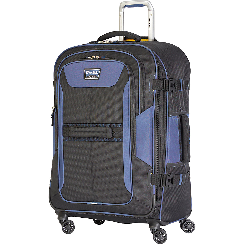 Travelpro T Pro Bold 2.0 26 Expandable Spinner Black amp; Blue Travelpro Softside Checked
