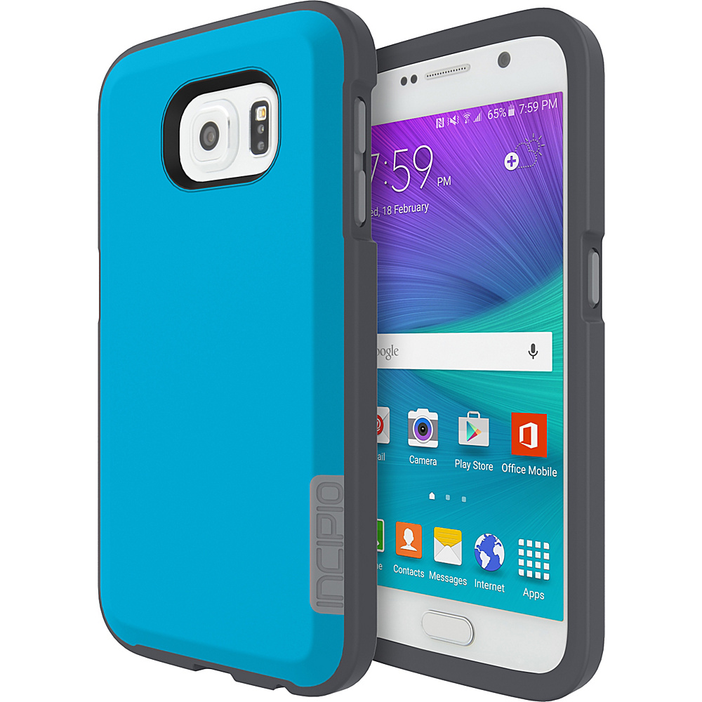 Incipio Phenom for Samsung Galaxy S6 Neon Blue Charcoal Gray Incipio Electronic Cases