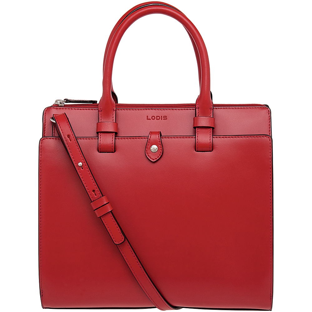 Lodis Audrey Linda Mini Satchel Red Lodis Leather Handbags