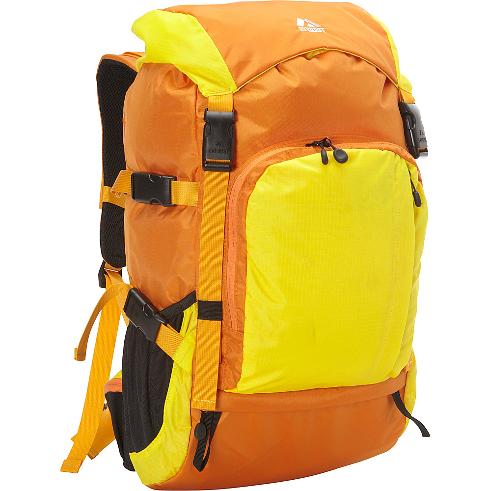 Everest Weekender Hiking Pack Orange Yellow Everest Day Hiking Backpacks