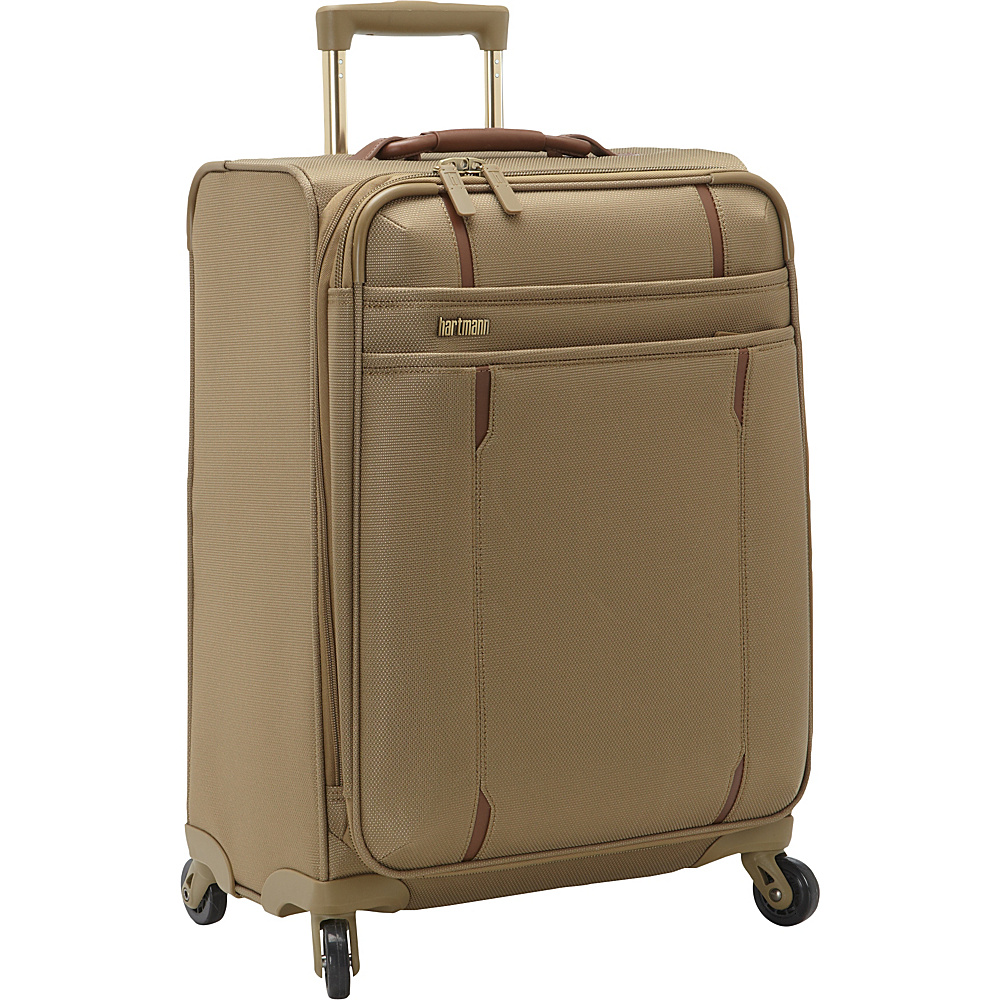 Hartmann Luggage Lineaire Carry On Expandable Spinner Khaki Hartmann Luggage Small Rolling Luggage