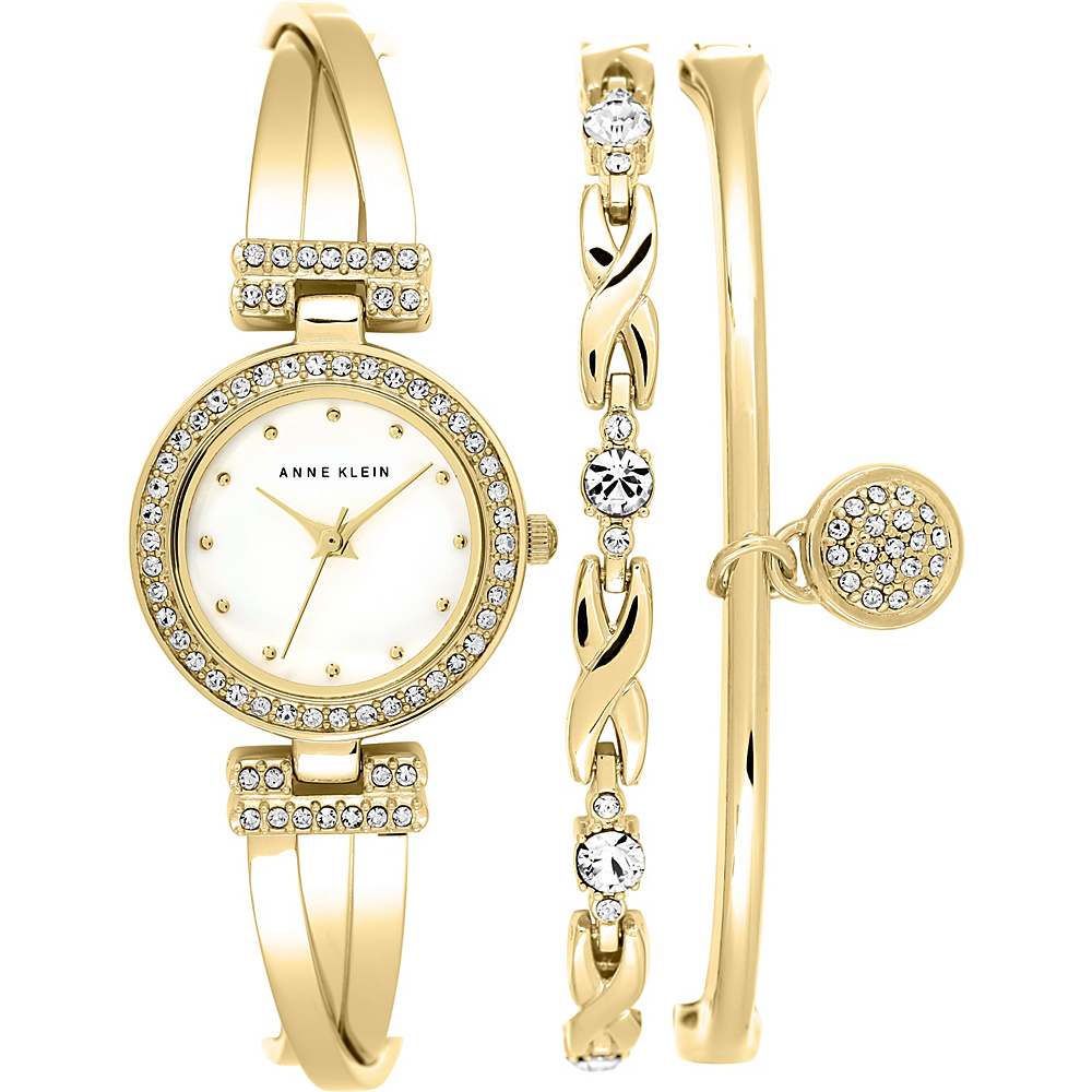 Anne Klein Watches Bangle Watch And Bracelet Set Gold Anne Klein Watches Watches