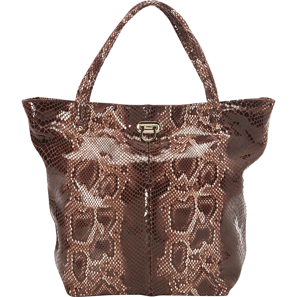 Tiffany Fred Olivia Tote Brown Tiffany Fred Leather Handbags