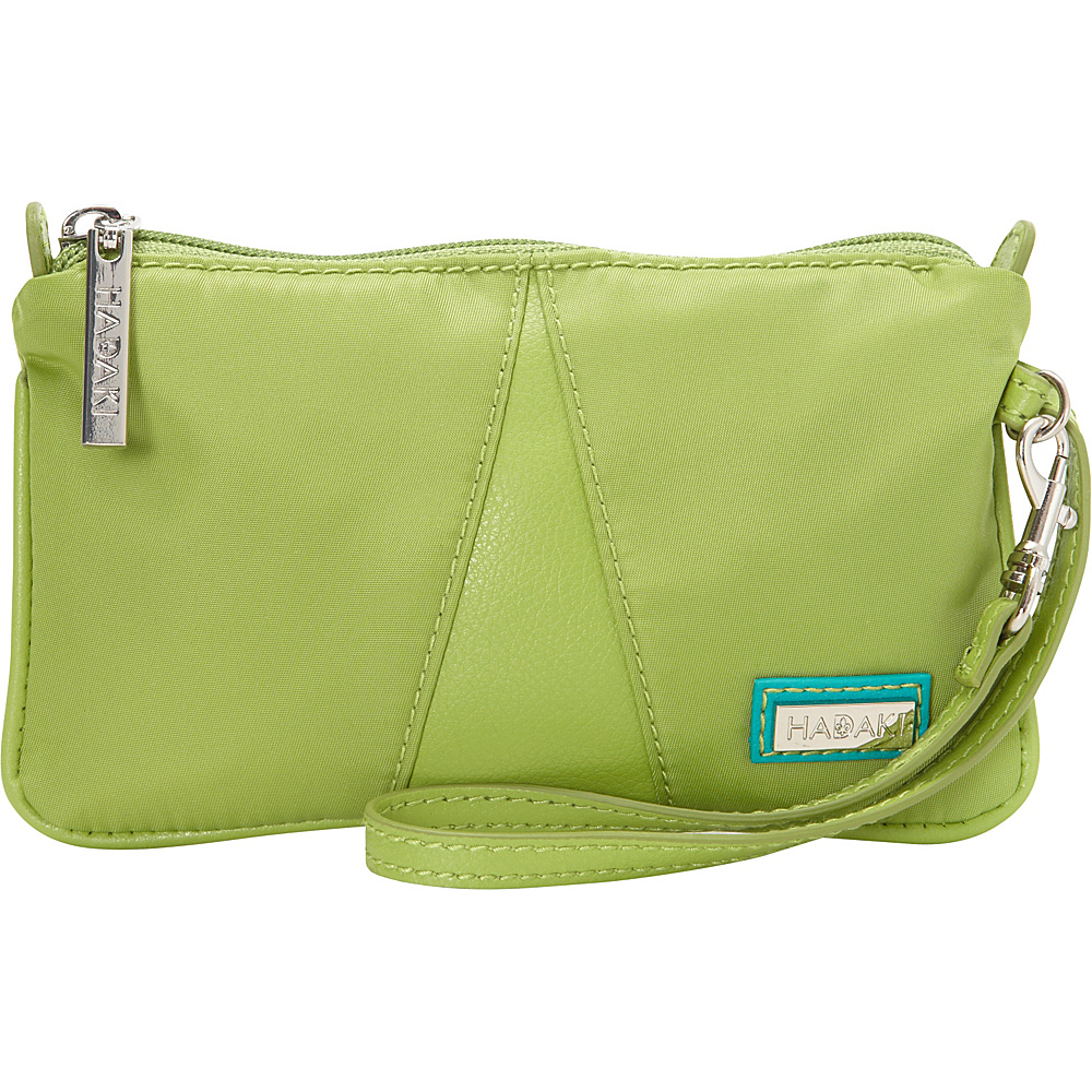 Hadaki Wristlet Piquat Green Hadaki Fabric Handbags
