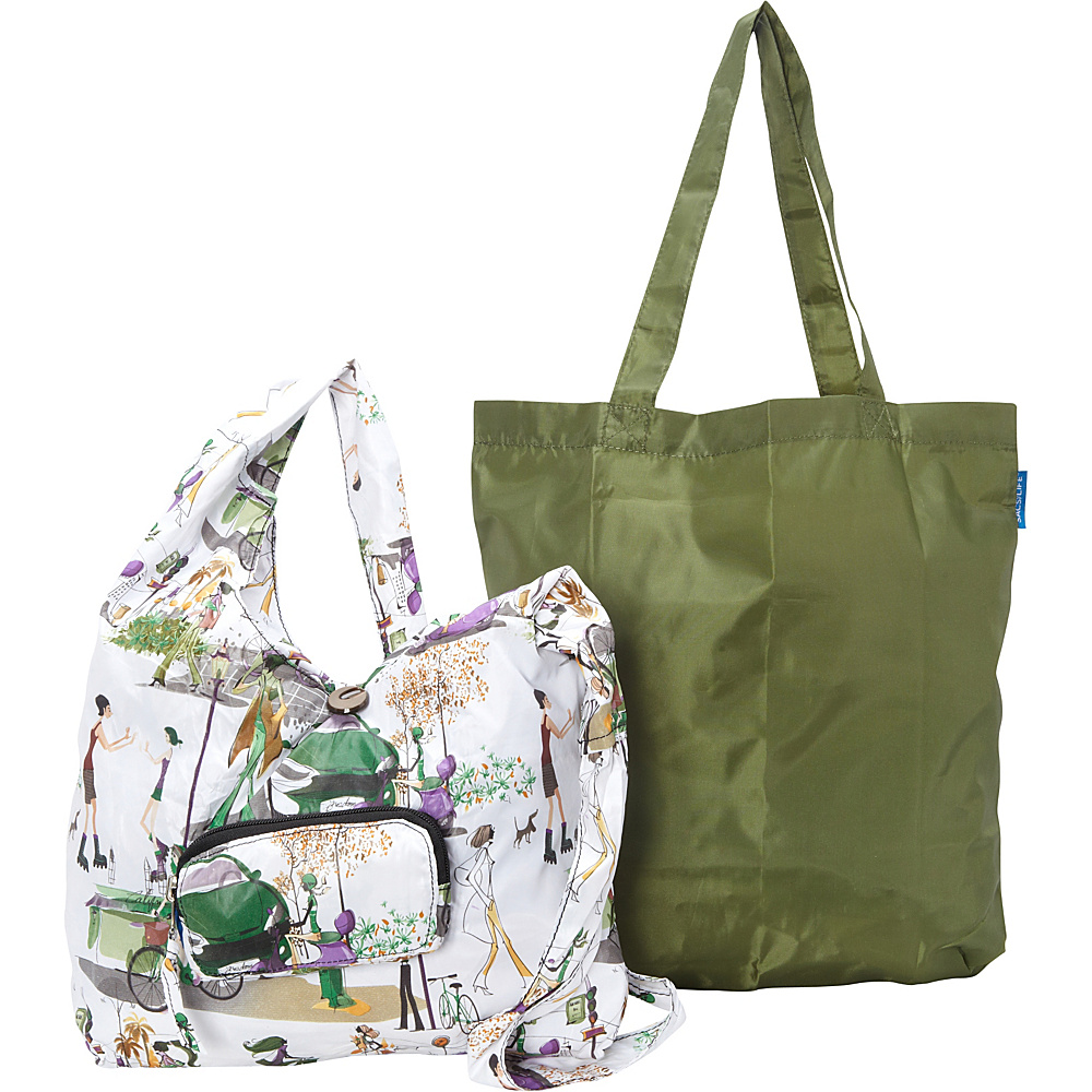 Sacs Collection by Annette Ferber City Slinger 2 bag set City Charm Olive Sacs Collection by Annette Ferber Fabric Handbags