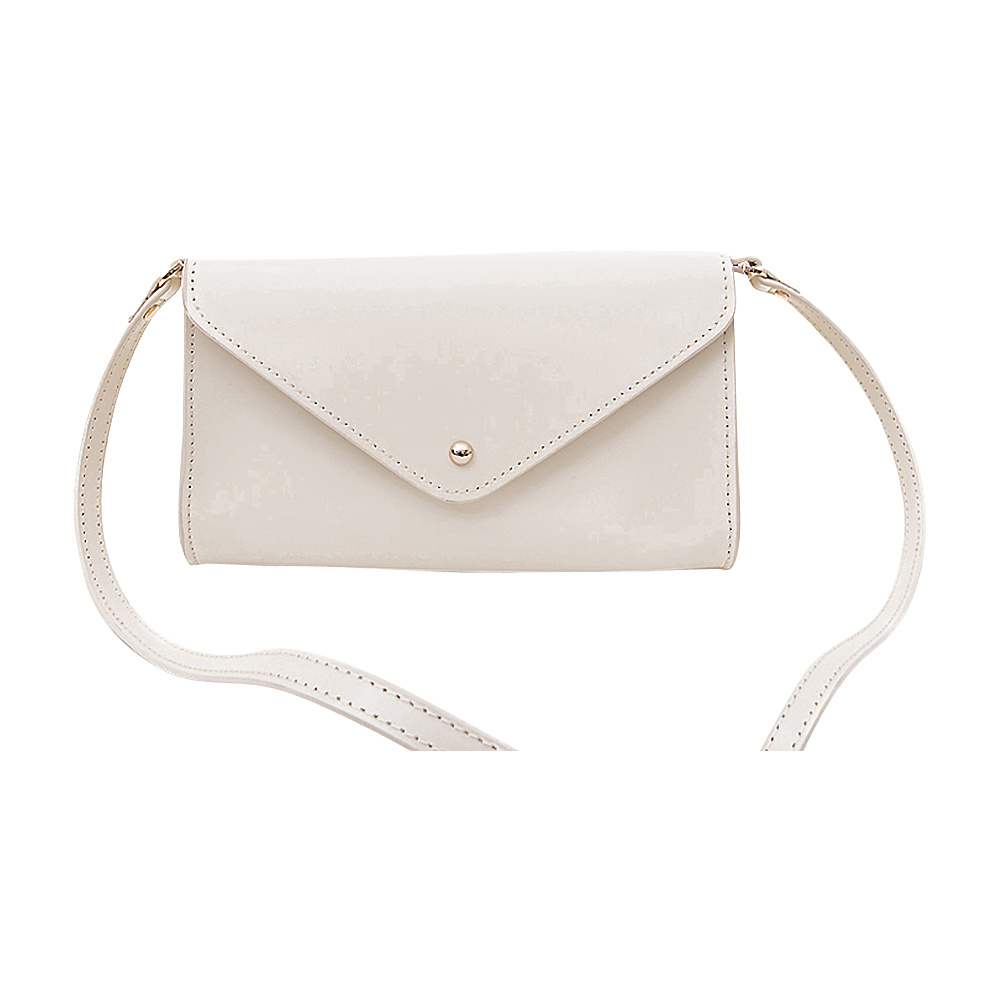 Paperthinks Mini Envelope Clutch Bag Nocciola Paperthinks Leather Handbags