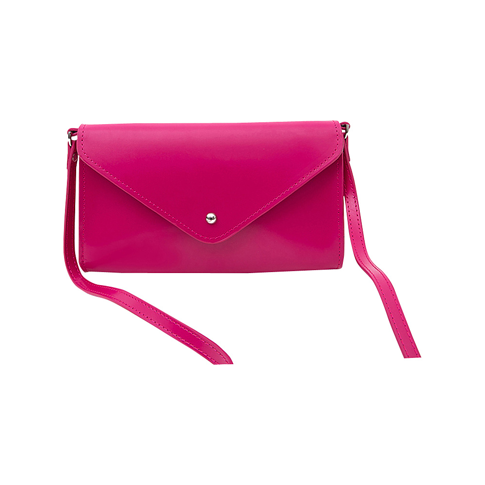 Paperthinks Mini Envelope Clutch Bag Rubine Red Paperthinks Leather Handbags