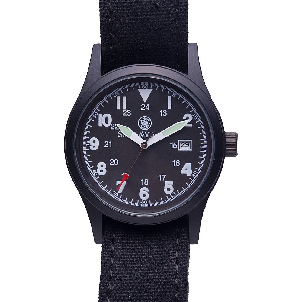 Smith Wesson Watches Military Watch with 3 Canvas Straps Black Smith Wesson Watches Watches