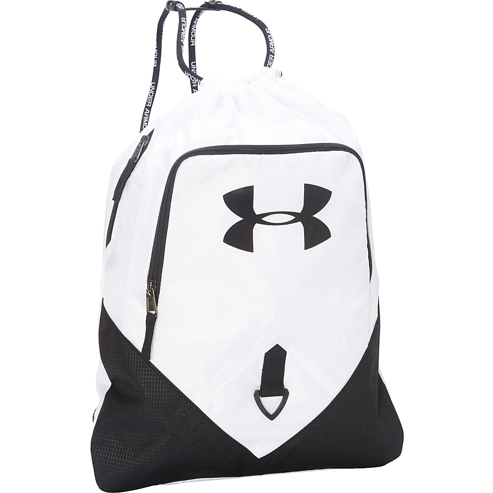 Under Armour Undeniable Sackpack White Black Black Under Armour School Day Hiking Backpacks