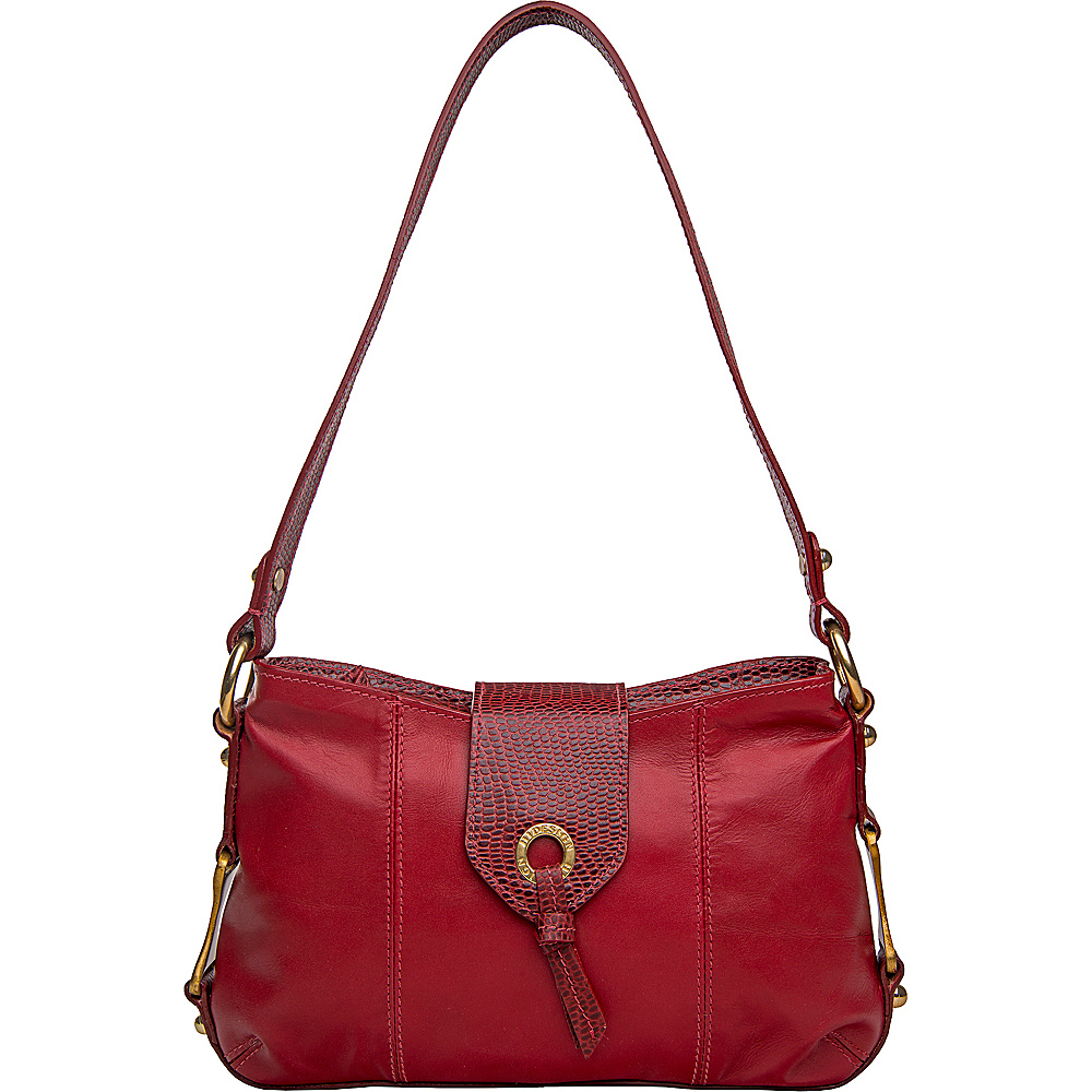 Hidesign Indus Small Shoulder Bag Red Hidesign Leather Handbags