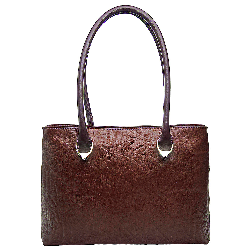 Hidesign Yangtze Medium Shoulder Bag Brown Hidesign Leather Handbags
