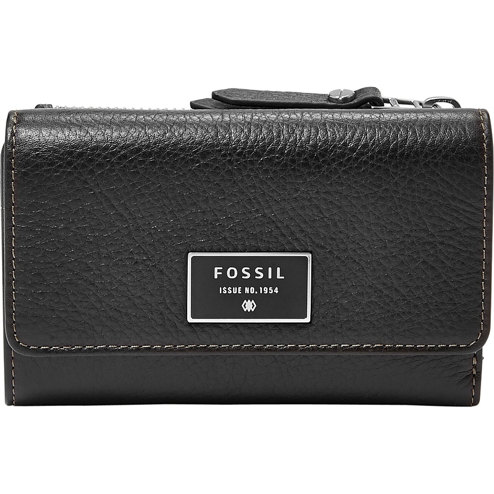 Fossil Dawson Multifunction Wallet Black Fossil Ladies Small Wallets
