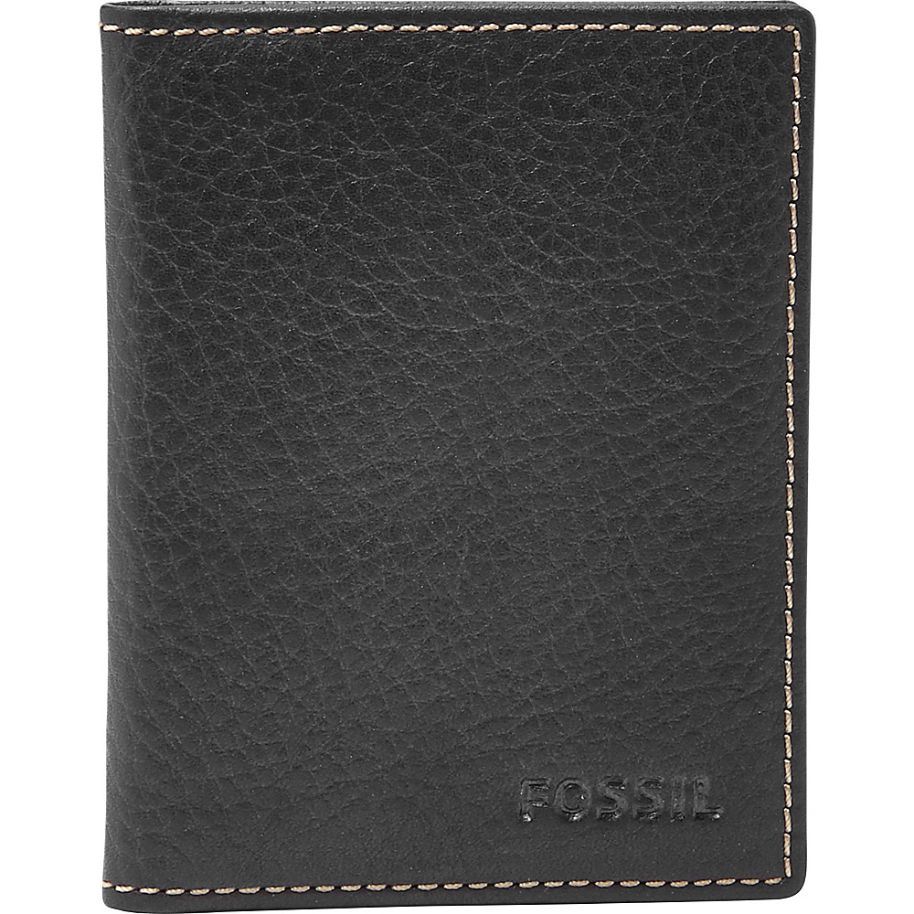 Fossil Lincoln Card Case Bifold Black Fossil Men s Wallets