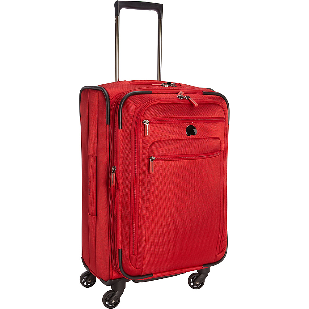 Delsey Helium Sky 2.0 Carry on Exp. Spinner Trolley Red Delsey Softside Carry On