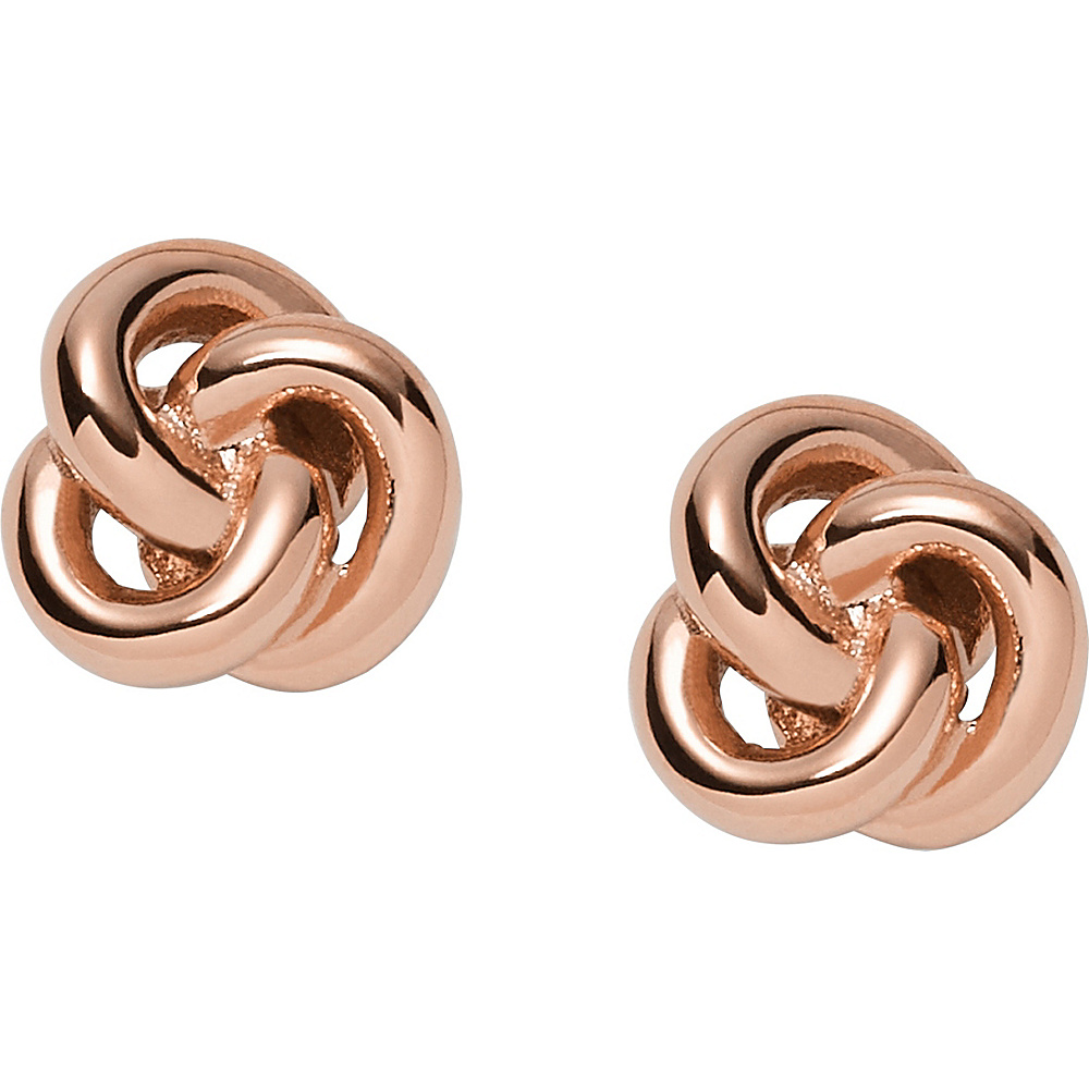 Fossil Knot Studs Rose Gold Fossil Other Fashion Accessories