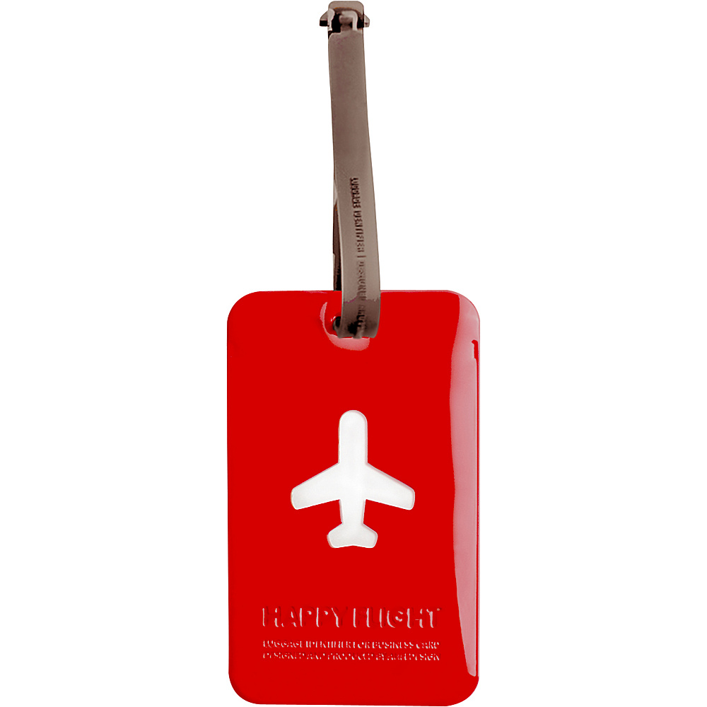 pb travel Alife Design Squared Luggage Tag Red pb travel Luggage Accessories