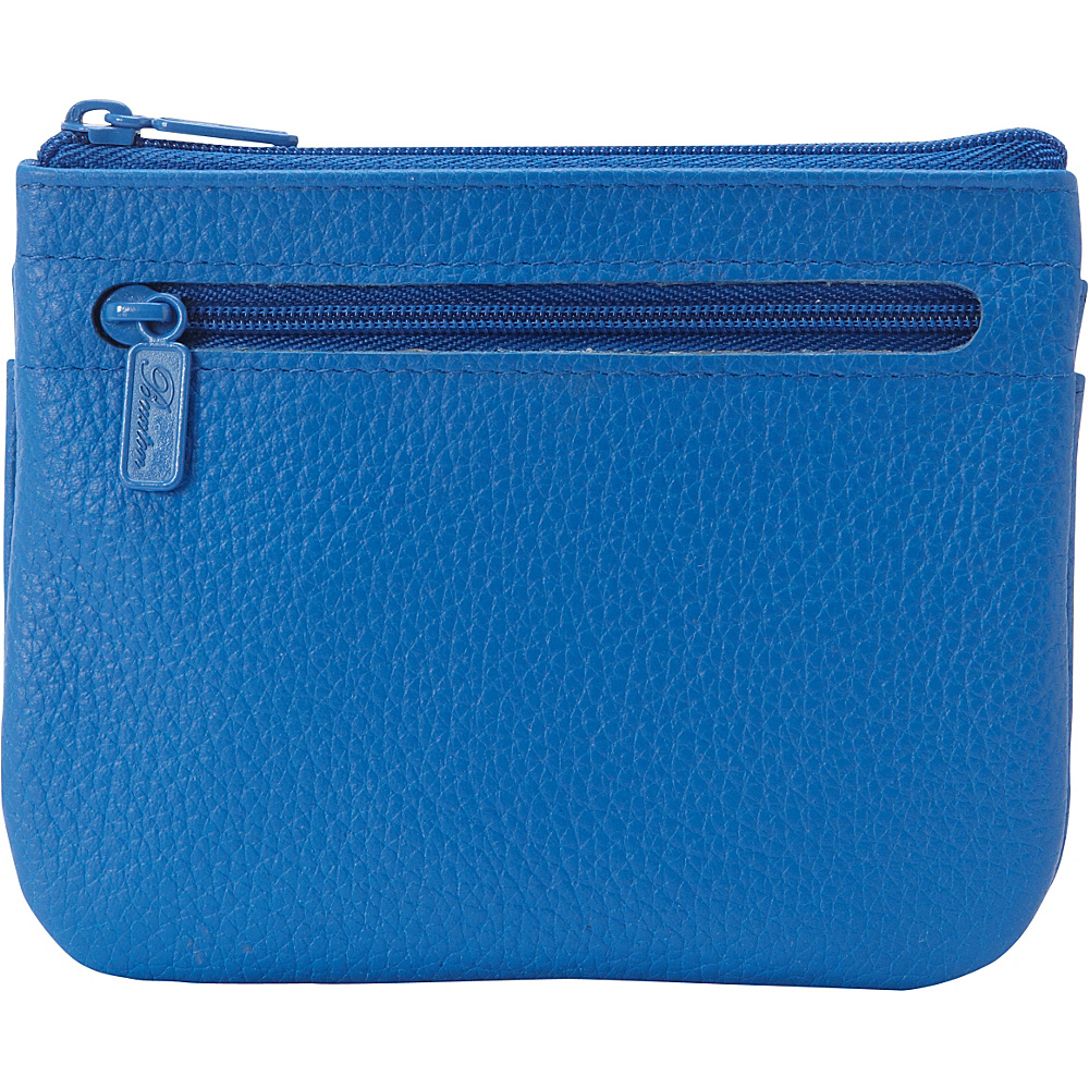 Buxton Hudson Pik Me Up Large I.D. Coin Card Case Exclusive Colors Strong Blue Buxton Ladies Key Card Coins Cases