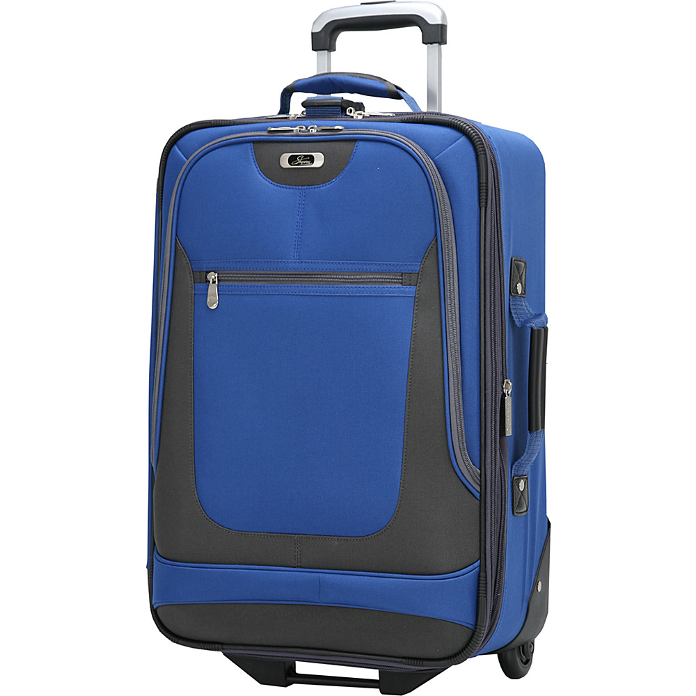 Skyway Epic 20 4 Wheel Expandable Carry on Surf Blue Skyway Softside Carry On
