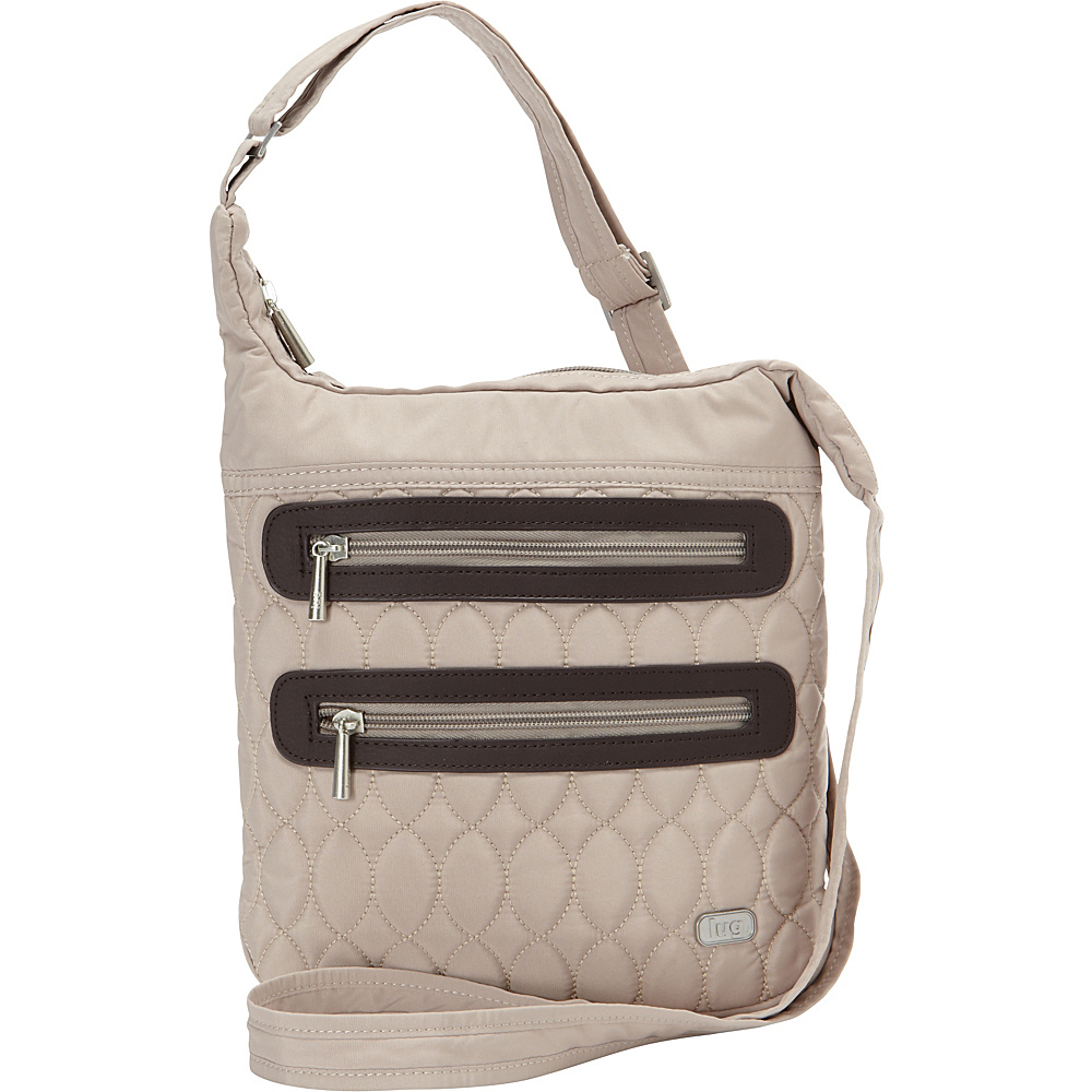 Lug Sidesaddle Crossbody Sand Taupe Lug Fabric Handbags